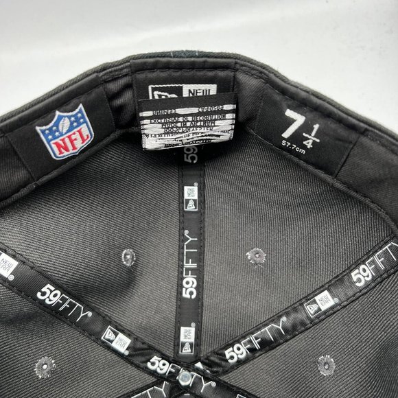 New England Patriots NFL 7 1/4 59Fifty‎ New Era Hat Fitted Cap New Men - Picture 6 of 7